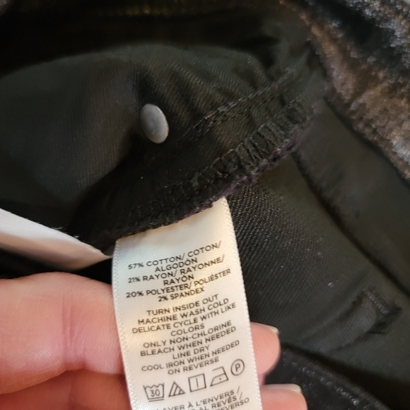 Loft Curvy Shimmer High Rise Skinny Jeans 8/29 - Picture 11 of 11